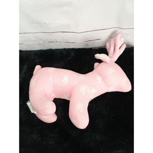 Browning Camo Pink Plush Reindeer Toy With White Antlers & Ears - Picture 8 of 8